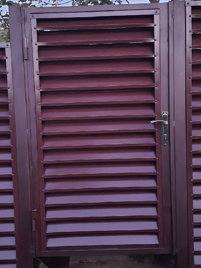 Калитка с еврожалюзи, Дырносские дачи, СНТ Север